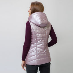 RODOS Жилет женский демисезон М-249 Светло-розовый  фото 5