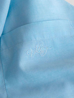 Блузка свободная с карманом из хлопка - Vilatte фото 2