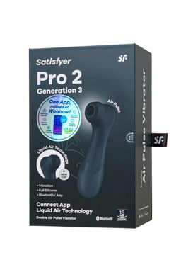Вакуумный стимулятор клитора Satisfyer Pro 2 Generation 3, Bluetooth/App, чёрный фото 9