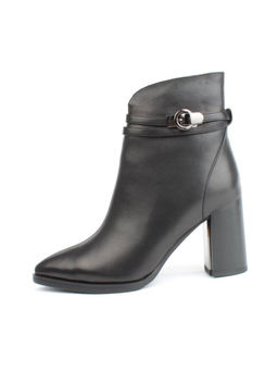 04-M3-L835 BLACK Ботильоны зимние женские (натуральная кожа, натуральный мех) - Фабричный китай фото 5