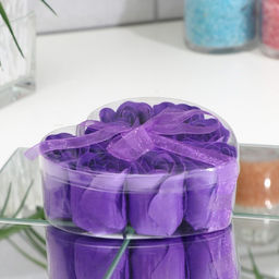 Мыльные розочки, фиолетовые, набор 9 шт. - SB BEAUTY фото 2