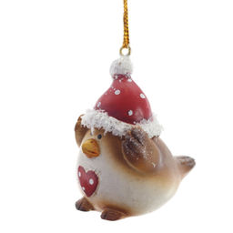 Фигурка декоративная подвесная "Птичка", L3 W5 H5 см, 2в.