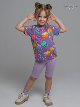 Костюм Актив черничные зайки-лаванда - Sovalina фото 11