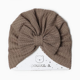 Шапка для девочки «Крошка Я. Бантик», размер 46-48 см, бежевая