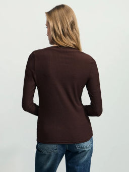 Базовый трикотажный лонгслив ZR2604013409-27 / Zarina  фото 5