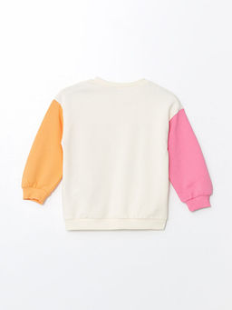 Bisiklet Yaka Uzun Kollu Minnie Mouse Bask?l? K?z Bebek Sweatshirt ve E?ofman Alt 2li - Waikiki фото 3