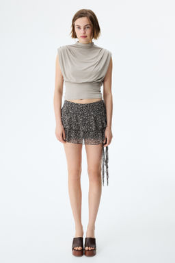 Falda escalonada con panel drapeado - H&m фото 5