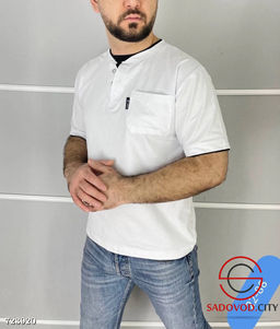 Футболка мужская однотонная