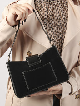 LACCOMA сумка L1012-черный натуральная кожа полиэстер  фото 2