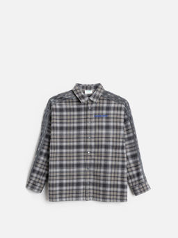 ACOOLA / Сорочка верхняя детская для мальчиков Pivert серая клетка