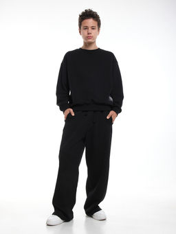 Брюки для мальчика из плотного футера 22-5649 черный - Mini maxi фото 8