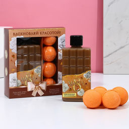 Подарочный набор 8 Марта!: гель для душа 300 мл и бомбочки для ванны 4?40 г, Чистое счастье