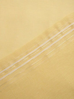 Штора гладкокраш. Желтый тесьма п/лен 145*180 см. - Лен поволжья фото 4