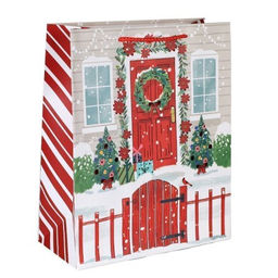 Цена за 12 шт. Пакет подарочный 26х32х12см / 5385L /уп 12/384/Новый год - Галеонтрейд фото 3