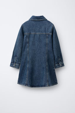CUT-OUT DENIM DRESS - Zara фото 2