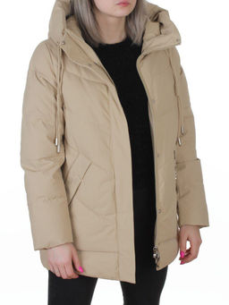YR-6612 BEIGE Куртка зимняя женская (150 гр. холлофайбер)