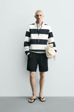 BERMUDA TWILL RELAXED FIT / Negro