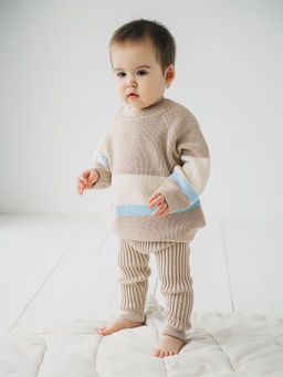 Костюм вязаный "Тофу/Нюд" 0+