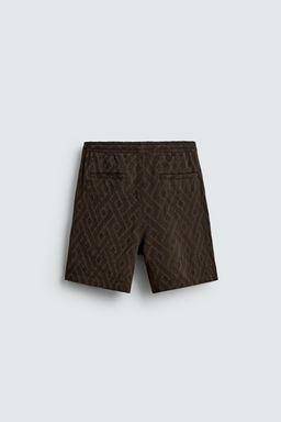 BERMUDA JACQUARD GEOM?TRICO / Marr?n - Zara фото 7