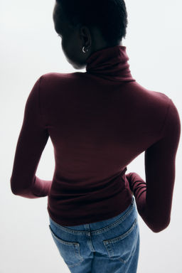 Top de canal? con cuello alto - H&m фото 3