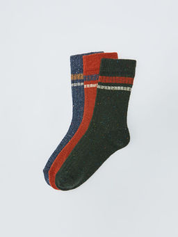 ?izgili Erkek ?ocuk Soket ?orap 3l?