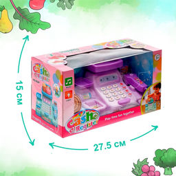 Игровой набор касса «Весёлый магазинчик» с аксессуарами, свет, звук