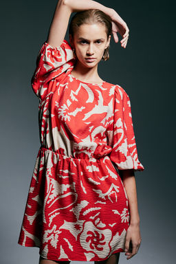Vestido con mangas globo - H&m фото 3