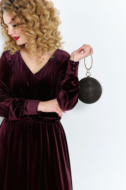 Платье Euro Moda 492 вишневый