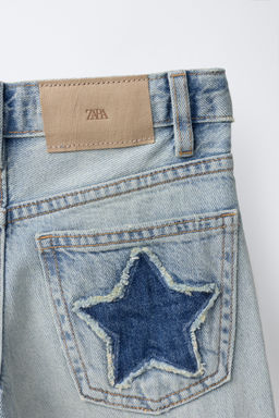 WIDE-LEG JEANS WITH STUDS - Zara фото 4