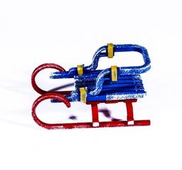 Новогодние елочные игрушки: Санки Большие 640-6 - Idh фото 2