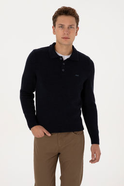 Erkek Regular Fit Polo Yaka Lacivert Kazak - U.s. polo assn фото 8