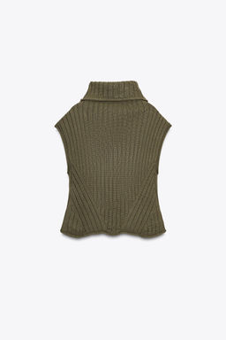 HIGH NECK KNIT VEST - Zara фото 6