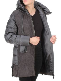 D6816 DARK GRAY Куртка зимняя женская KARERSITER (200 гр. холлофайбера) - Fashion фото 8