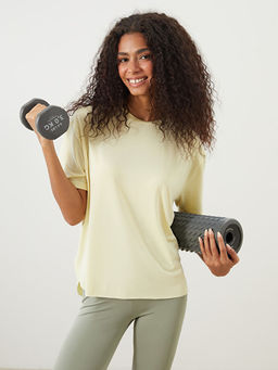 Bisiklet Yaka Kad?n Spor Ti??rt