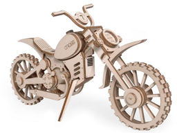 Деревянный конструктор Lemmo Мотоцикл кросс, 75 деталей  фото 3