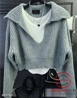 Свитер женский с широким воротником