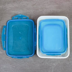 Салатник прямоугольный 3 штуки с крышками / 128 /уп 84/ 270, 560, 1200 мл - Галеонтрейд фото 5