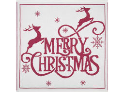 9с25.110ж1 Merry Christmas(ДТЭ бордовый) Салфетка 50х50см