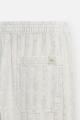 RELAXED FIT JACQUARD TROUSERS - Zara фото 20