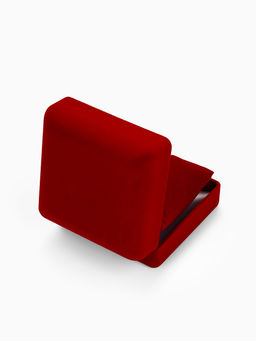 Футляр бархатный под браслет, часы Классика, 9?9 см, красный