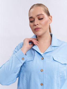 Рубашка льняная BL59152BLU13 - Артесса фото 3