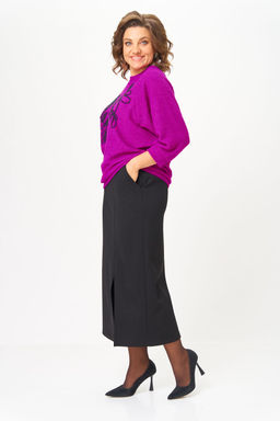 Костюм Michel Chic 1407 пурпурный, черный фото 5