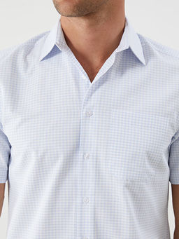 Regular Fit K?sa Kollu Ekose Arm?rl? Erkek G?mlek