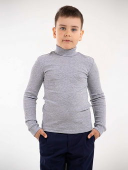 CRB wear/CWJB 63155-11 Водолазка для мальчика,светло-серый меланж