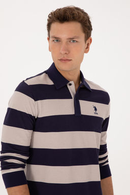 Erkek Regular Fit Polo Yaka _izgili M_rd_m Sweatshirt - U.s. polo assn фото 2