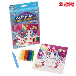 Аппликация пластилином Милый единорог - Школа талантов фото 2