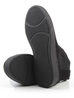 05-X30311A-1 BLACK Ботинки демисезонные мужские (натуральная кожа, байка)