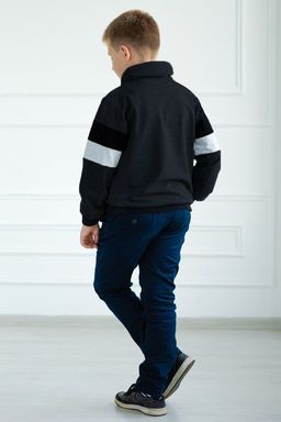 Толстовка подростковая из футера Оскар антрацит - Амадэль фото 5