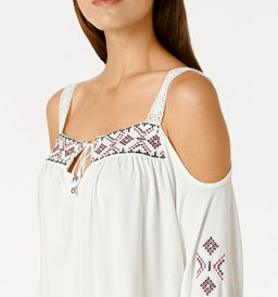 Блузка, экрю - Linea tesini фото 6