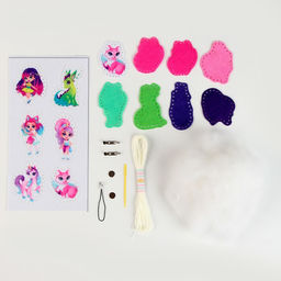 Набор для шитья. Игрушки из фетра своими руками «Прекрасный мир», с перфорацией